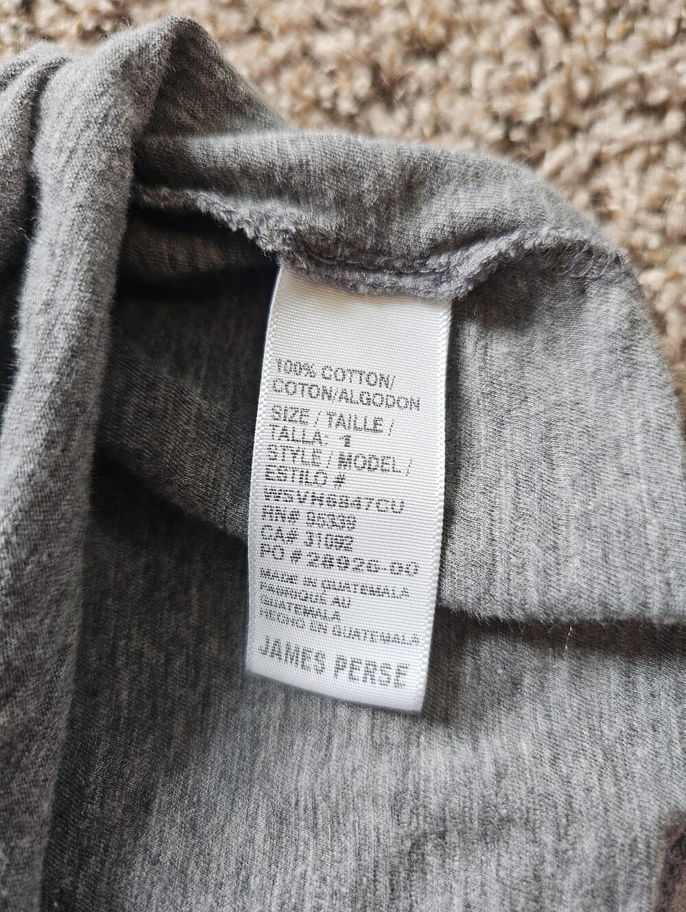 James Perse Gray Cap Sleeve Henley Dress  Size 1 (Small) - Picture 5 of 7